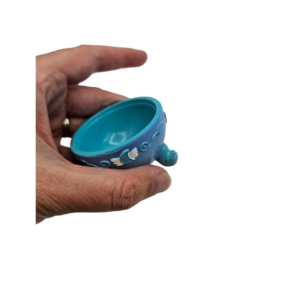 Vintage Y2K Claire's Small Trinket Box Bright Unicorn Figure Purple Blue - Picture 7 of 7